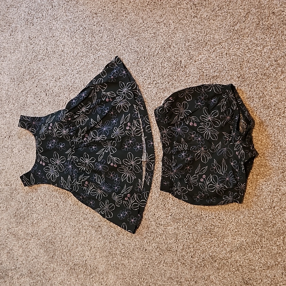 Black/floral Two Piece Set (24m)